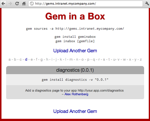 Gem Server With A Gem